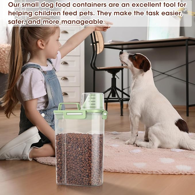 TBMax Small Dog Cat Food Storage Containers 2 Pack, Travel-Friendly Pet Food - Image 4
