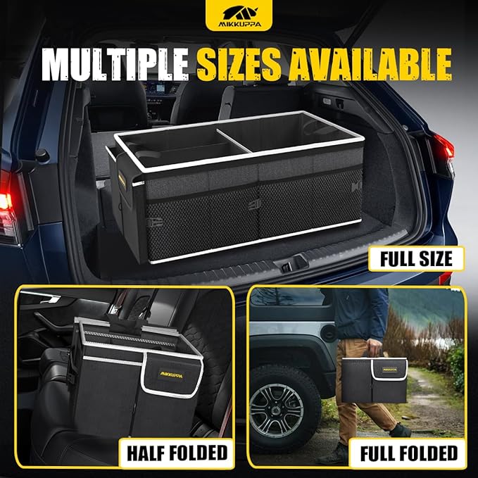 MIKKUPPA Car Trunk Organizer - 65L Collapsible Trunk Organizer - Image 5
