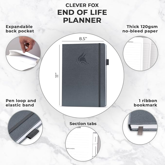 Clever Fox End of Life Planner – Final Arrangements Organizer - Image 2