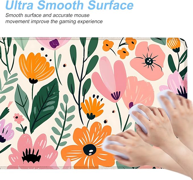 Floral Mouse Pad XXL – Large Extended Desk Mat - Image 4