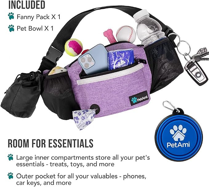 PetAmi Dog Fanny Pack, Treat Pouch - Image 2