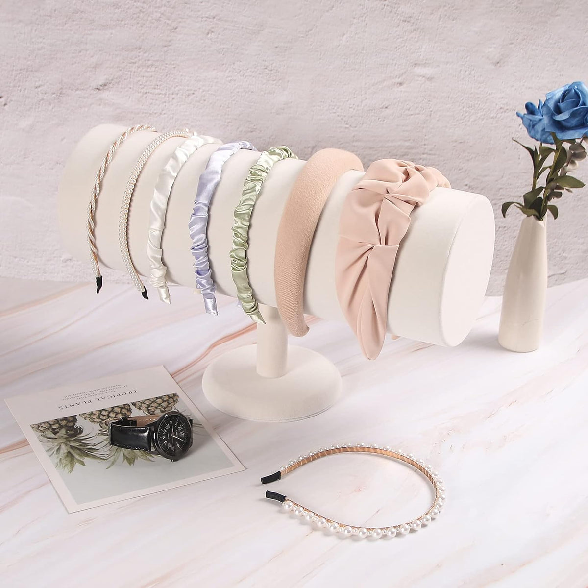 ByKen T-bar Headband Holder Organizer,Hair Band Ear Jewelry