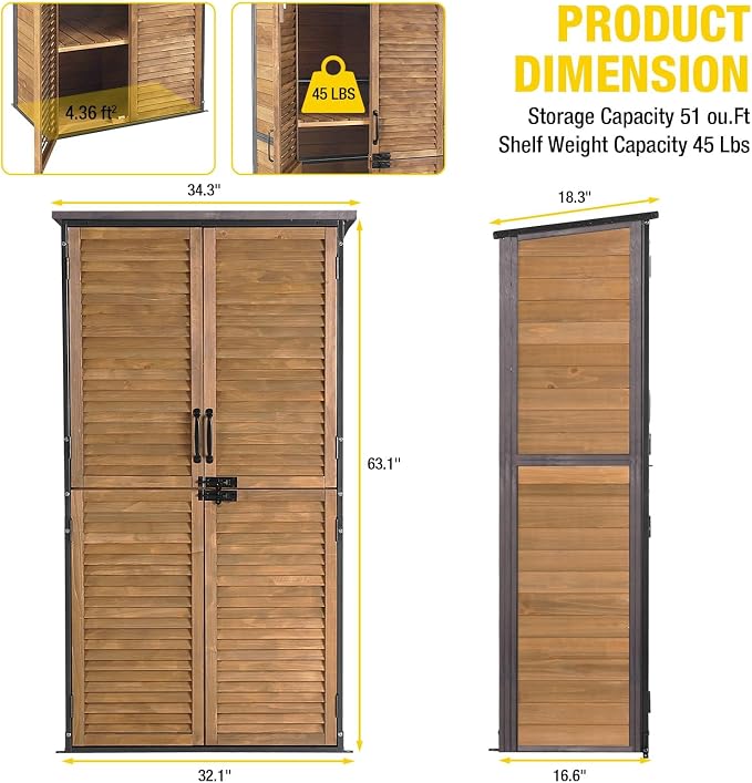 Aivituvin Outdoor Storage Shed - Image 3