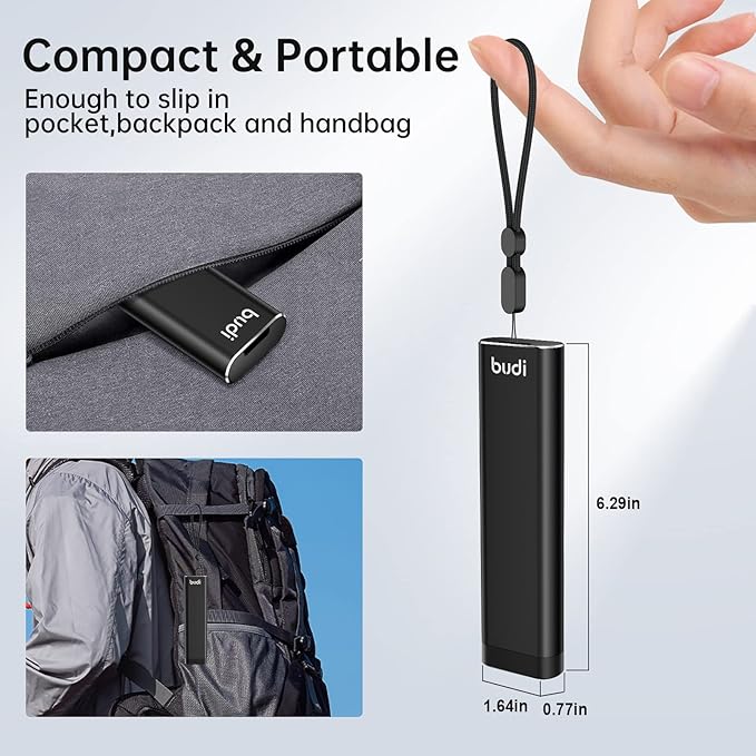 BUDI Pop-up Design 30 Slots Memory Card Case Crush & Shockproof Wallet - Image 6