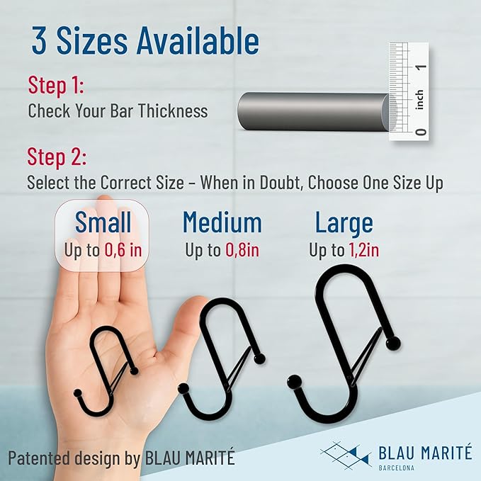 10-Pack Metal S Hooks for Hanging – Heavy-Duty S-Shaped Hooks - Image 2