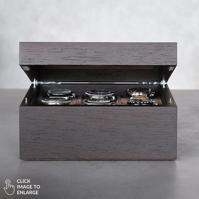 TAWBURY Wooden Watch Box Organizer - Image 7