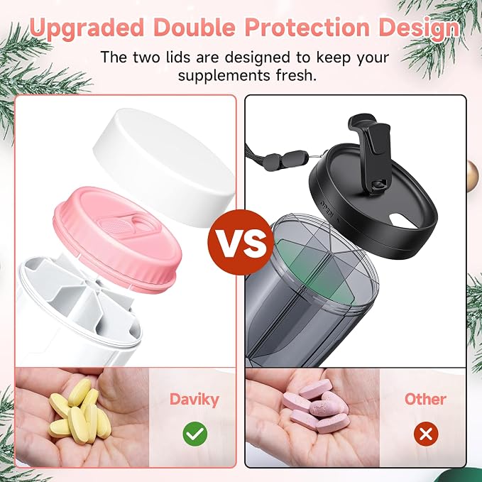 Daviky Pill Bottle Organizer, Supplement Organizer - Image 4