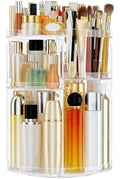 Makeup Organizer 360 rotating, Adjustable Skincare Organizer by HEMTROY