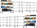 PrimeZone 4 Tier 55.5" Wx24 Dx76 H Wire Shelving by PrimeZone