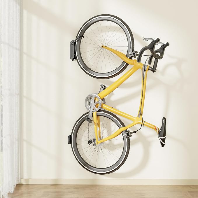 monTEK Heavy duty Bike Wall Mount, Swivel Bike Wall Hanger Holds Up to 77lbs - Image 9