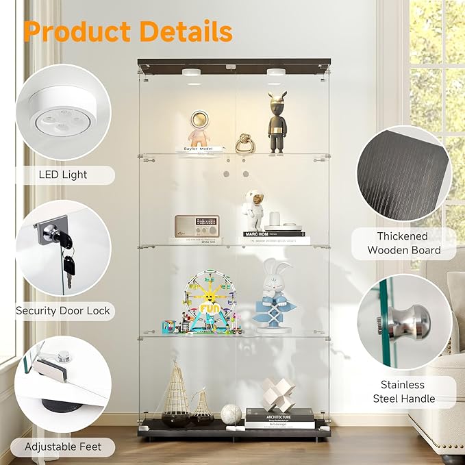 Tempered Glass Display Cabinet - Image 5