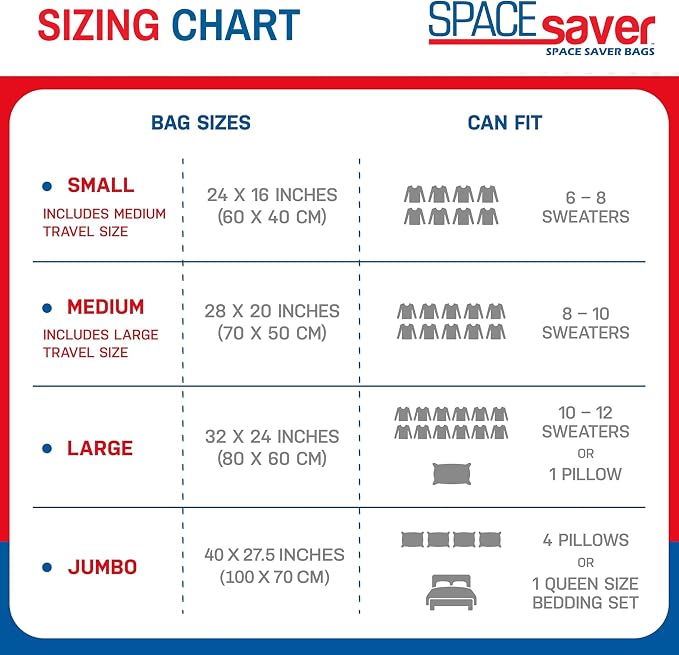 10-Pack Variety Vacuum Storage Bags - Image 9