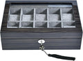 Watch Box for Men 10 Watches Storage box&Organizer Smart Watch Display Case by SYENSofficial