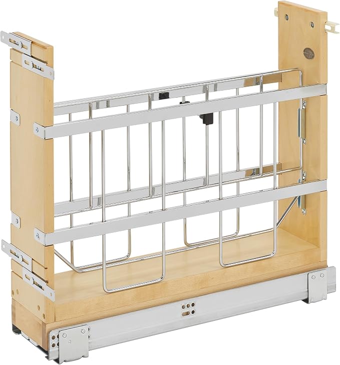 Rev-A-Shelf 5" Pullout Wooden Bakeware Organizer Shelf by Rev-A-Shelf