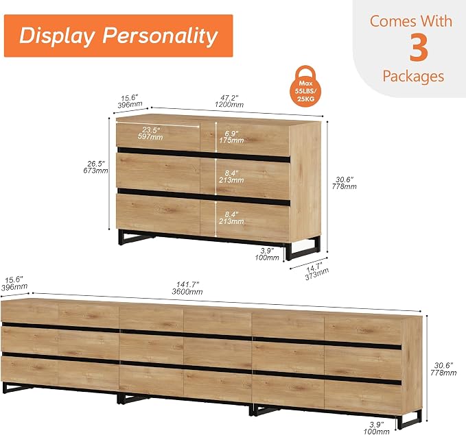 WAMPAT Dresser for Bedroom, Closet Organizers and Storage - Image 2