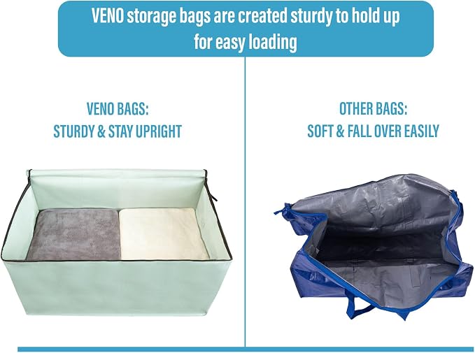 VENO 6 Pack Moving Bags and Large Christmas Decoration Storage Bins - Image 6
