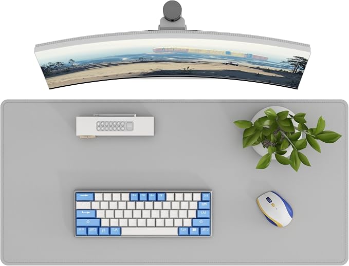 DAWNTREES Desk Mat Protector, PU Leather Desk Pad, Non Slip, Large Mouse Pad by PremiumDeskPadatDawnTrees
