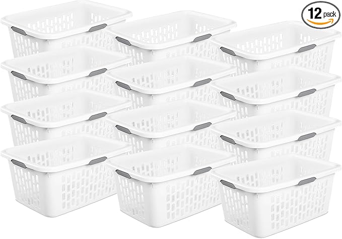 Sterilite Laundry Basket, Plastic Clothes Hamper, Large Rectangle Bin by Sterilite