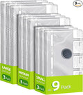 Travel Vacuum Storage Bags, 9 Pack Carry-On Size Compression Packing Bags by VACKFOXVacuumStorageBags