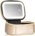 Mini Makeup Bag with Led Mirror, Small Travel Make up Bag 3 Light