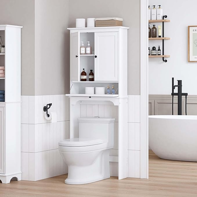 Spirich Over The Toilet Storage Cabinet, Bathroom Above Toilet Storage Cabinet - Image 3