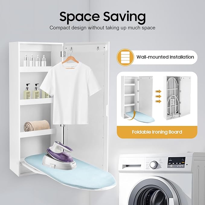 Wall-Mounted Ironing Board Cabinet - Image 3