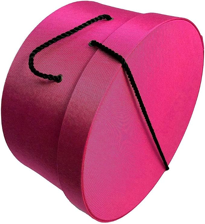 Sarah's Hat Boxes Classic Cerise Hat Box – 8.75" x 4.5" Handmade in USA – - Image 3