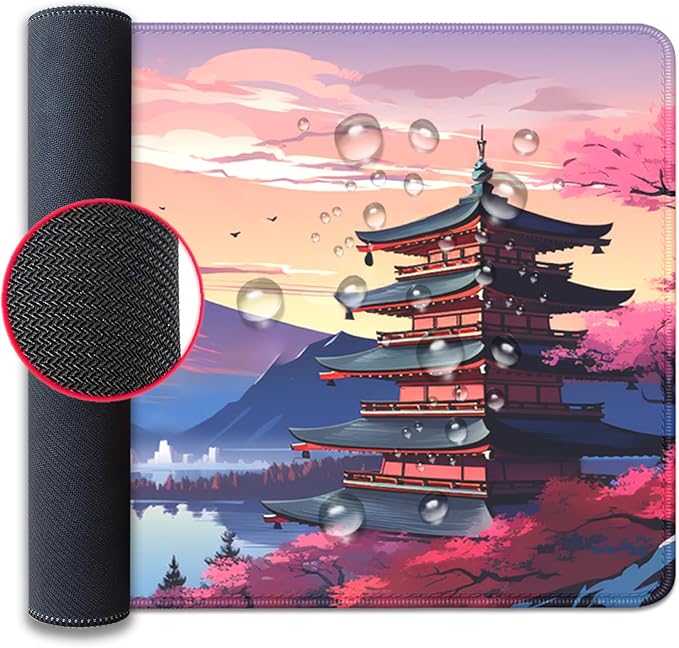 Japanese Cherry Blossoms Mouse Pad, Mount Fuji XL Mousepad Desk Pad - Image 7