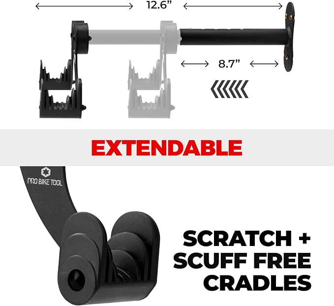 PRO BIKE TOOL Bike Rack Garage Wall Mount - Image 3