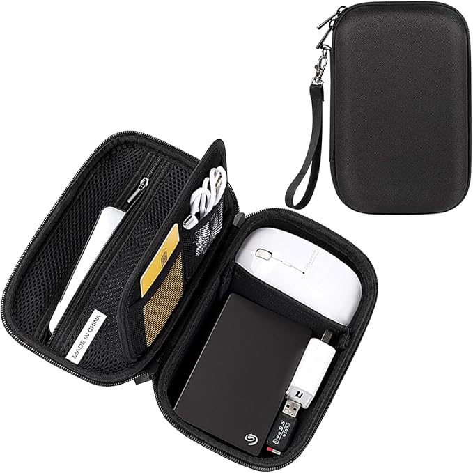 External Hard Drive Case, Shockproof Hard EVA Carrying Case Electronics by Unknown
