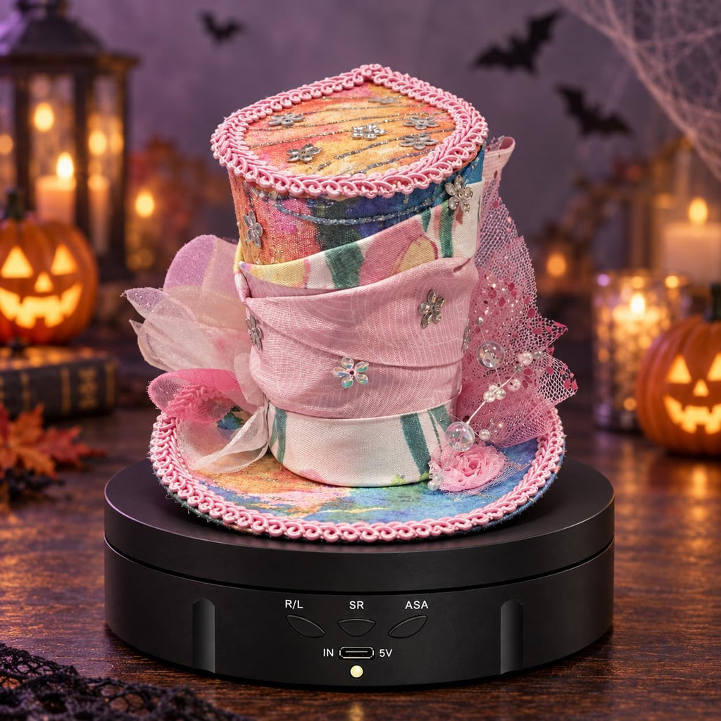 JAYEGT Motorized Rotating Display Stand, 5.74inch /22lbs Load
