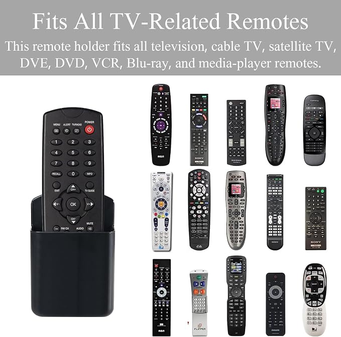 3 Pcs Remote Control Holder Wall TV Remote Holder Self Adhesive Marker Holder - Image 5