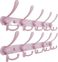 Coat Rack Wall Mounted - 5 Tri Hooks, Heavy Duty, Stainless Steel