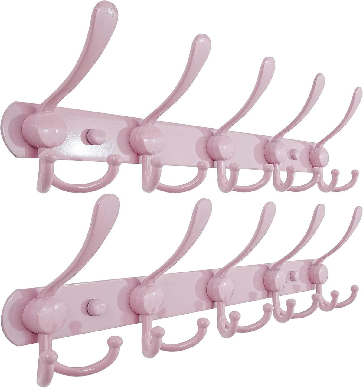 Coat Rack Wall Mounted - 5 Tri Hooks, Heavy Duty, Stainless Steel