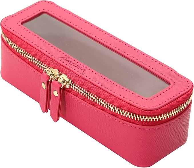 Aveniee Clear Makeup Brush Bag, Slim Brush Holder Cosmetic Case, Small Travel by Aveniee