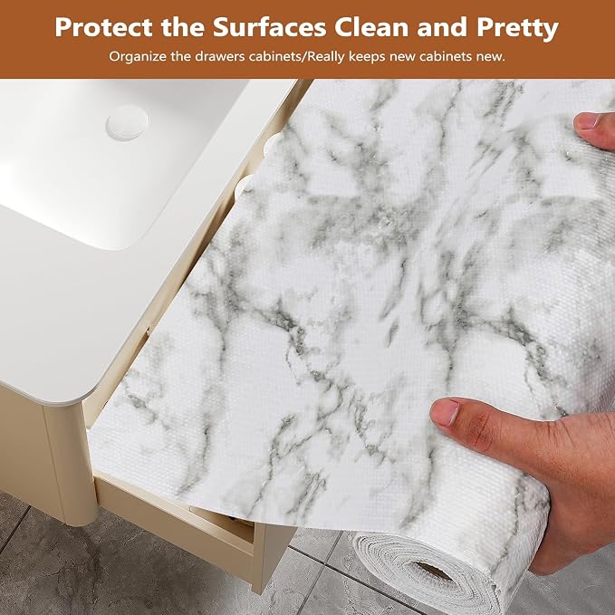 Drawer and Shelf Liner for Kitchen Cabinets, Non-Adhesive Strong Grip Thickened - Image 2