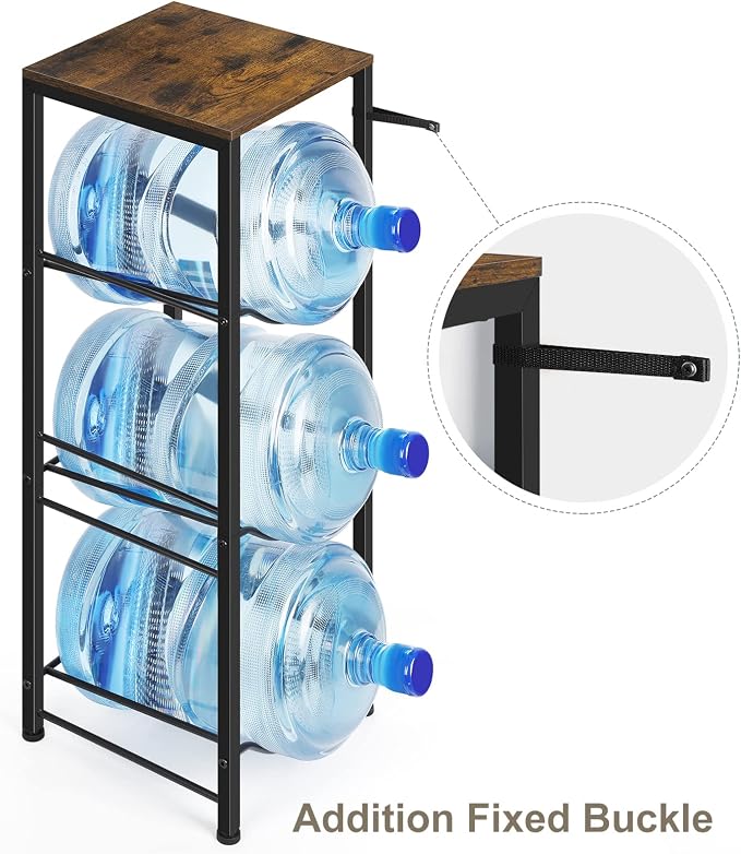 5 Gallon Water Jug Holder 3-Tiers Water Dispenser Stand Rack, Water Bottle - Image 4