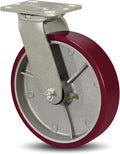 SY America 8" X 2" Casters Wheels, Heavy Duty Industrial Casters，Polyurethane by SYAmericaIndustrialCasters