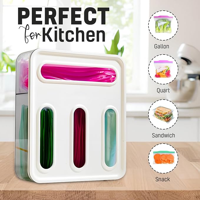 HIMUS Food Storage Bag Organizer - 4 in 1 Plastic Baggie Organizer - Image 5