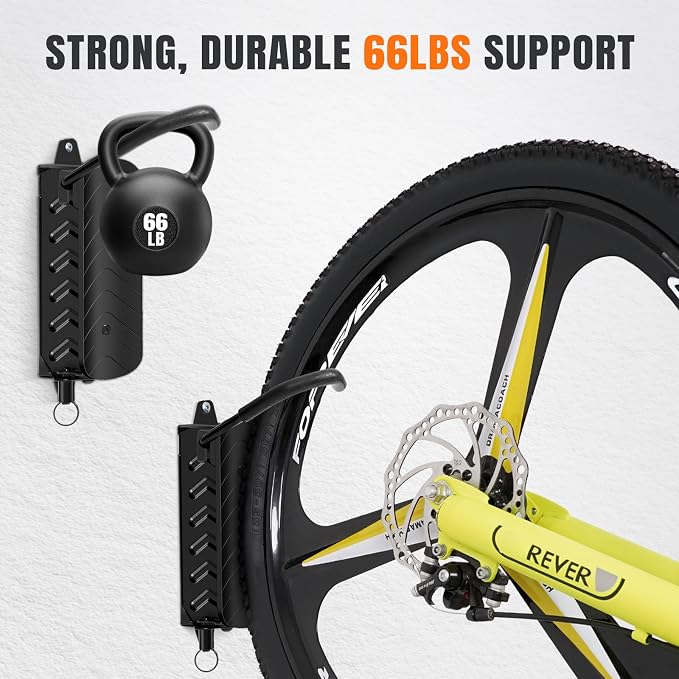 INNO STAGE 2-Pack Swivel Bike Wall Mount Rack, Heavy Duty Bike Rack, Garage - Image 3