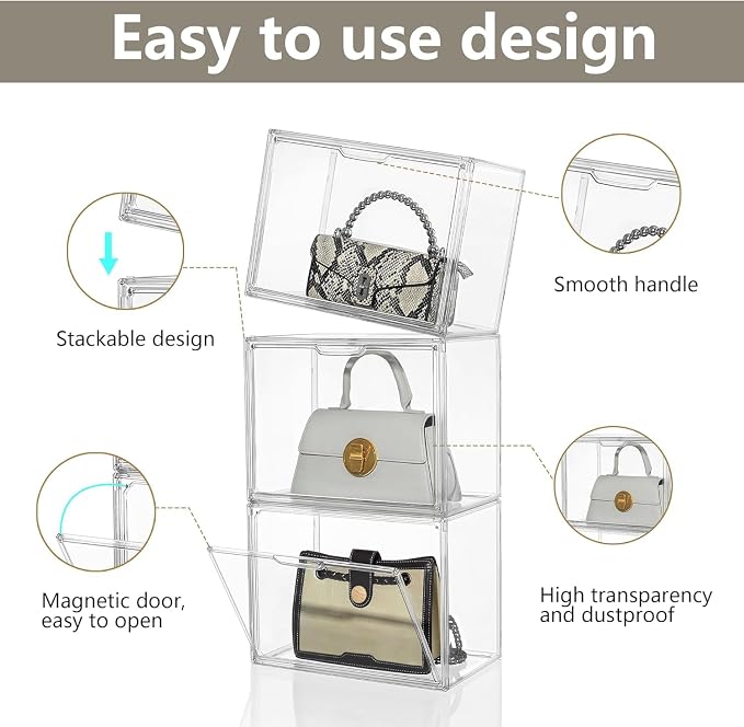 Attelite Plastic Purse and Handbag storage Organizer - Image 3