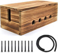 Large Cable Management Box, Wood Cord Hider Box & Organizer by Unknown