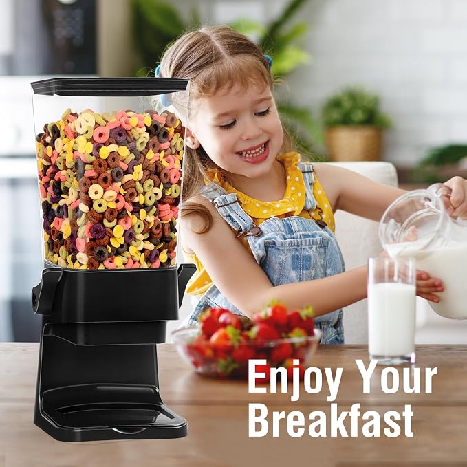 Cereal Dispenser Countertop 2pcs, 5.5L Cereal Containers Storage Dispenser - Image 3