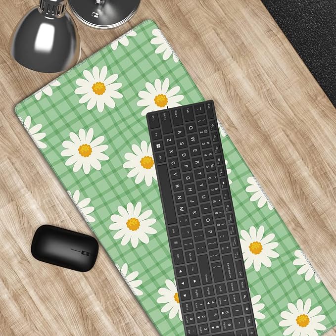 Daisy Floral Gaming Mouse Pad XXL Large Desk Mouse Pad Keyboard Mat - Image 6