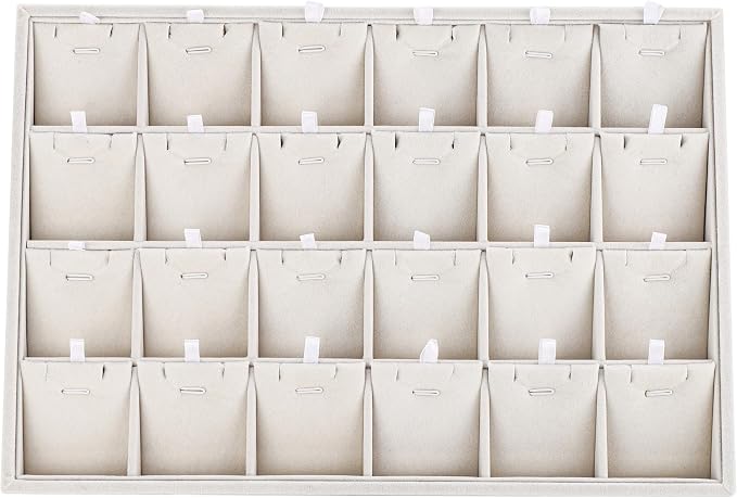 Mornajina 24 Grids Stackable Jewelry Tray Organizer - Image 2