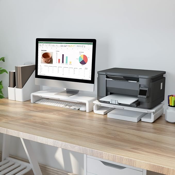 Monitor Stand Riser, Klearlook Foldable Computer Monitor Riser, Height - Image 4