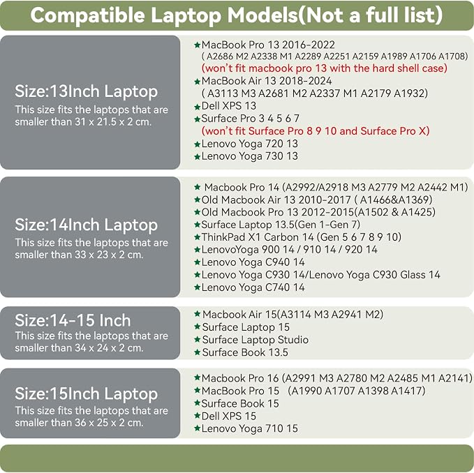 PU Leather Laptop Sleeve 13 Inch Compatible - Image 2