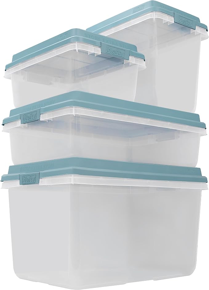 Hefty HI-RISE 32 Qt Stackable Storage Bins - Image 10