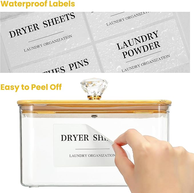 3 Pack Plastic Laundry Pods Container & Dryer Sheet Holder - Image 4