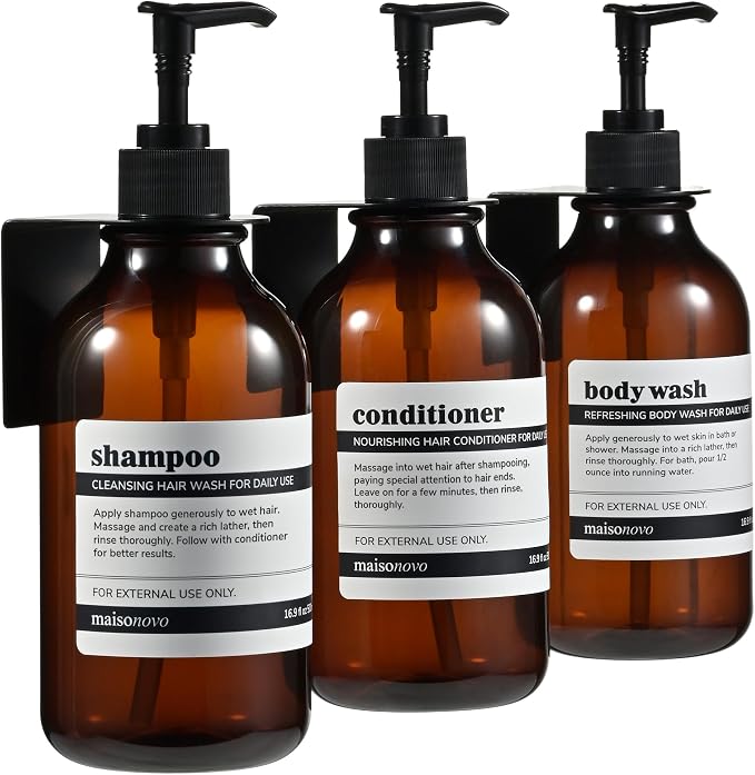 MaisoNovo Shampoo and Conditioner Dispenser by MaisoNovo-TheArtofSustainableLiving
